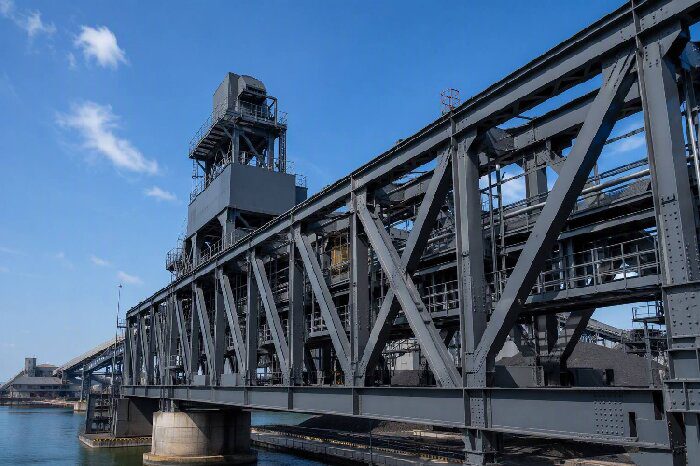 Industrial steel structures protected with alkyd-based anti-corrosion coating